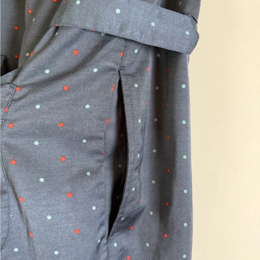 Free People Women Polka Dot Jumpsuit Belted 1-Piece Minimalist Boho Chic Sz L-XL - Picture 9 of 9
